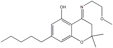 3,4-Dihydro-2,2-dimethyl-4-[2-methoxyethylimino]-7-pentyl-2H-1-benzopyran-5-ol|