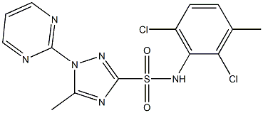 1-(Pyrimidin-2-yl)-5-methyl-N-(2,6-dichloro-3-methylphenyl)-1H-1,2,4-triazole-3-sulfonamide|