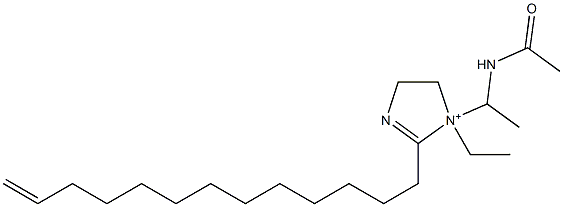 1-[1-(Acetylamino)ethyl]-1-ethyl-2-(12-tridecenyl)-2-imidazoline-1-ium Structure