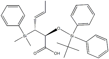 (2S,3R,4E)-2-[[Diphenyl(tert-butyl)silyl]oxy]-3-[dimethyl(phenyl)silyl]-4-hexenoic acid|