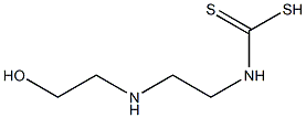 N-[2-(2-ヒドロキシエチルアミノ)エチル]ジチオカルバミン酸 化学構造式