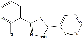 5-(2-Chlorophenyl)-2,3-dihydro-2-(3-pyridinyl)-1,3,4-thiadiazole 结构式