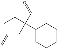 2-Cyclohexyl-2-(2-propenyl)butanal Struktur