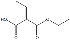 Ethylidenemalonic acid hydrogen 1-ethyl ester Structure