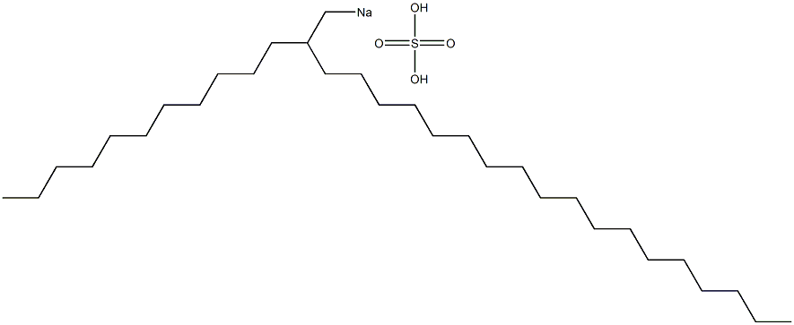 Sulfuric acid 2-undecylicosyl=sodium salt Structure