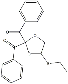 5-Ethylthio-2,2-dibenzoyl-1,3-dioxolane,,结构式