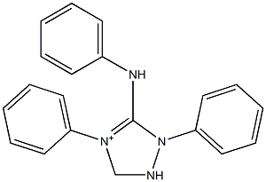 2,3-Dihydro-1,4-diphenyl-5-anilino-1H-1,2,4-triazol-4-ium