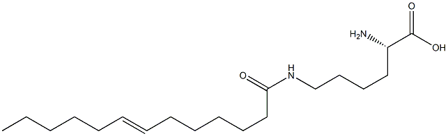 N6-(7-Tridecenoyl)lysine Structure