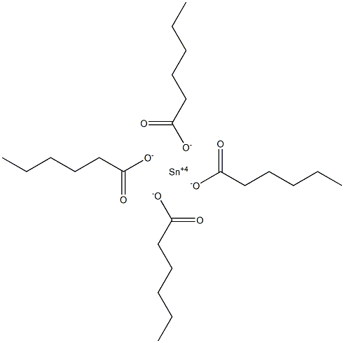 四ヘキサン酸すず(IV) 化学構造式