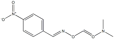 4-Nitrobenzaldehyde O-dimethylaminocarbonyl oxime Struktur