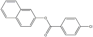 p-Chlorobenzoic acid 2-naphtyl ester Structure