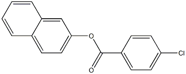 p-Chlorobenzoic acid 2-naphtyl ester 结构式