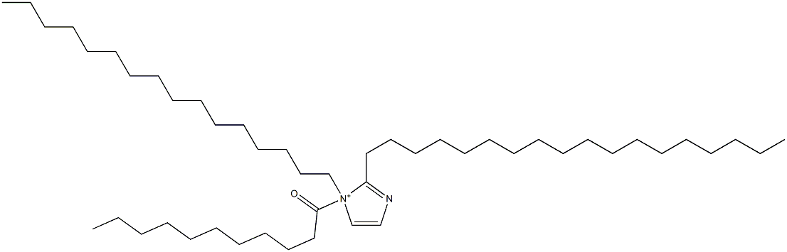 1-Hexadecyl-2-octadecyl-1-undecanoyl-1H-imidazol-1-ium Structure