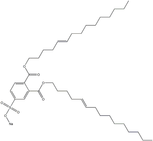 4-(Sodiosulfo)phthalic acid di(5-pentadecenyl) ester Struktur