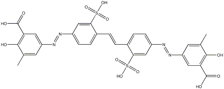 3,3'-[1,2-Ethenediylbis[(3-sulfo-4,1-phenylene)azo]]bis(6-hydroxy-5-methylbenzoic acid)