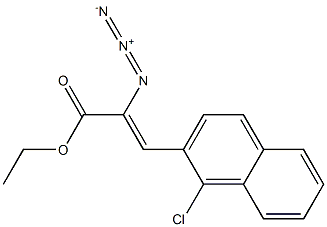 2-Azido-3-(1-chloro-2-naphtyl)propenoic acid ethyl ester Structure