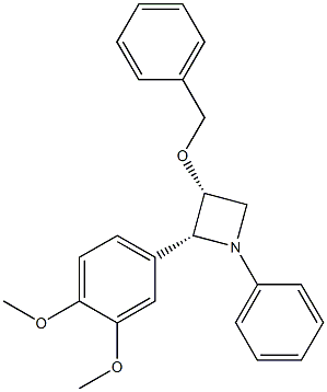 (2R,3R)-3-Benzyloxy-2-(3,4-dimethoxyphenyl)-1-phenylazetidine