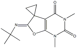 1,3-Dimethyl-6-(tert-butylimino)spiro[furo[2,3-d]pyrimidine-5(6H),1'-cyclopropane]-2,4(1H,3H)-dione