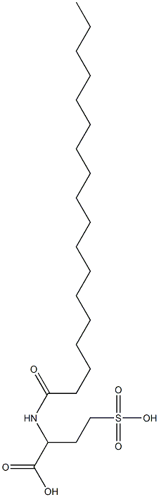 2-[(1-Oxooctadecyl)amino]-4-sulfobutyric acid Structure