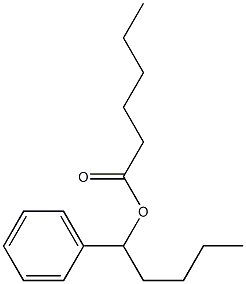 ヘキサン酸1-フェニルペンチル 化学構造式