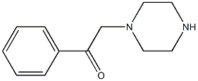 1-フェニル-2-(1-ピペラジニル)エタノン 化学構造式