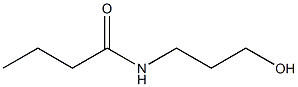 N-(3-ヒドロキシプロピル)ブチルアミド 化学構造式
