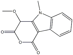 4-メトキシ-5-メチルピラノ[4,3-b]インドール-1,3(4H,5H)-ジオン 化学構造式