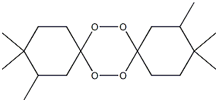 2,3,3,11,12,12-Hexamethyl-7,8,15,16-tetraoxadispiro[5.2.5.2]hexadecane,,结构式