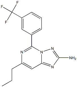 2-Amino-5-[3-trifluoromethylphenyl]-7-propyl[1,2,4]triazolo[1,5-c]pyrimidine Structure