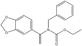 N-Benzyl-N-[1-(1,3-benzodioxol-5-yl)vinyl]carbamic acid ethyl ester 结构式