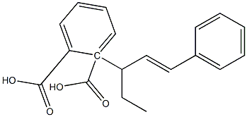 (-)-Phthalic acid hydrogen 1-[(E,S)-1-phenyl-1-pentene-3-yl] ester Structure