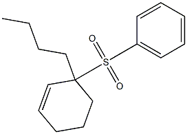3-Butyl-3-(phenylsulfonyl)cyclohexene,,结构式
