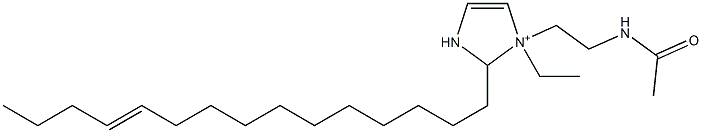 1-[2-(Acetylamino)ethyl]-1-ethyl-2-(11-pentadecenyl)-4-imidazoline-1-ium Struktur