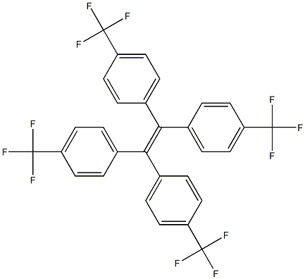 1,1,2,2-テトラキス[4-(トリフルオロメチル)フェニル]エテン 化学構造式