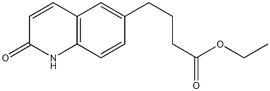 4-(1,2-ジヒドロ-2-オキソキノリン-6-イル)酪酸エチル 化学構造式