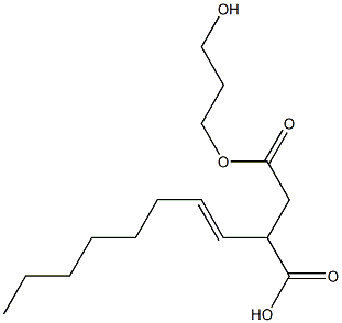 3-(1-Octenyl)succinic acid hydrogen 1-(3-hydroxypropyl) ester,,结构式