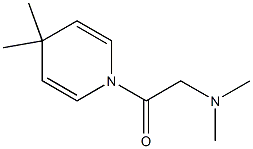 1,4-ジヒドロ-4,4-ジメチル-1-(ジメチルアミノアセチル)ピリジン 化学構造式
