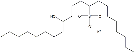 13-Hydroxyhenicosane-9-sulfonic acid potassium salt|