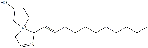 1-Ethyl-1-(2-hydroxyethyl)-2-(1-undecenyl)-3-imidazoline-1-ium Struktur