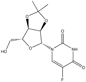 5-Fluoro-2'-O,3'-O-(propane-2,2-diyl)uridine,,结构式