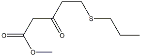 3-Oxo-5-(propylthio)pentanoic acid methyl ester Structure