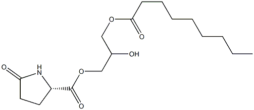 1-[(L-Pyroglutamoyl)oxy]-2,3-propanediol 3-nonanoate,,结构式
