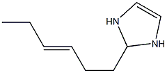 2-(3-Hexenyl)-4-imidazoline,,结构式