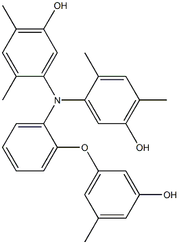  N,N-Bis(5-hydroxy-2,4-dimethylphenyl)-2-(3-hydroxy-5-methylphenoxy)benzenamine