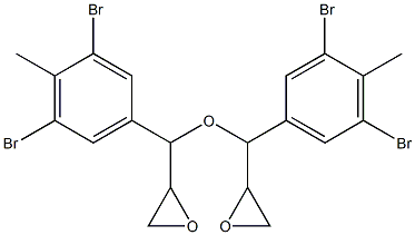 3,5-Dibromo-4-methylphenylglycidyl ether,,结构式