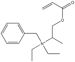 N,N-Diethyl-N-[1-methyl-2-[(1-oxo-2-propenyl)oxy]ethyl]benzenemethanaminium Structure