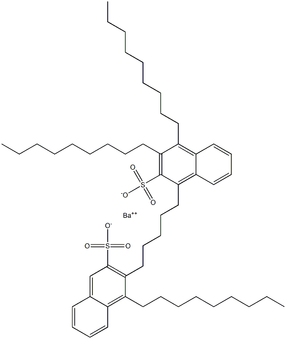 ビス(3,4-ジノニル-2-ナフタレンスルホン酸)バリウム 化学構造式
