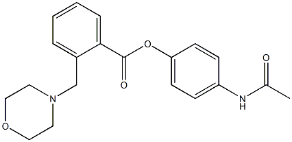 2-(Morpholinomethyl)benzoic acid 4-(acetylamino)phenyl ester|