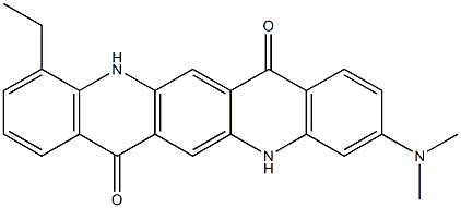 3-(Dimethylamino)-11-ethyl-5,12-dihydroquino[2,3-b]acridine-7,14-dione