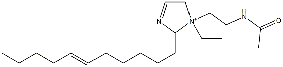 1-[2-(Acetylamino)ethyl]-1-ethyl-2-(6-undecenyl)-3-imidazoline-1-ium,,结构式